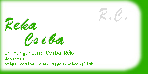 reka csiba business card
